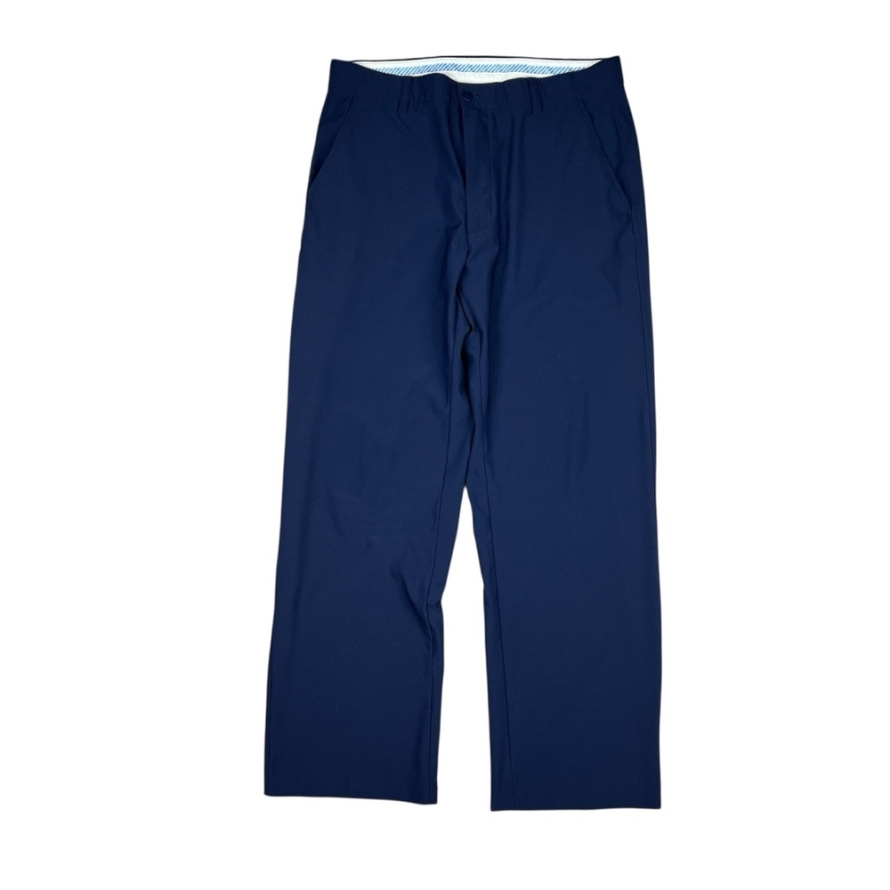 FootJoy FJ Golf Pants Mens 34x30 Navy Blue Performance Stretch Straight Leg - Picture 2 of 13